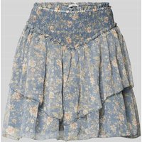 Pepe Jeans Ausgestellter Chiffon-Rock mit floralem Allover-Muster Modell 'LULA SKIRT' in Rauchblau, Größe XL Pepe Jeans Ausgestellter Chiffon-Rock mit floralem Allover-Muster Modell 'LULA SKIRT' in Rauchblau, Größe XL von Pepe Jeans