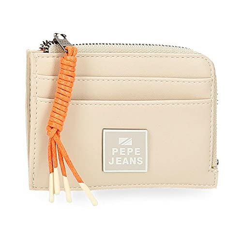 Pepe Jeans Bea Beige Kartenetui 11,5x8x1,5 cm Kunstleder von Pepe Jeans