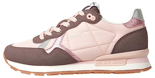 Pepe Jeans BRIT Day G Sneaker, Pink (Washed Pink), 33 EU von Pepe Jeans