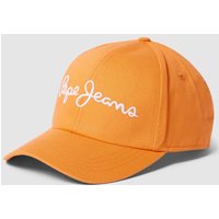 Pepe Jeans Basecap mit Label-Stitching Modell 'WALLY' in Orange, Größe One Size von Pepe Jeans