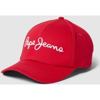 Pepe Jeans Basecap mit Label-Stitching Modell 'WALLY' in Rot, Größe One Size von Pepe Jeans