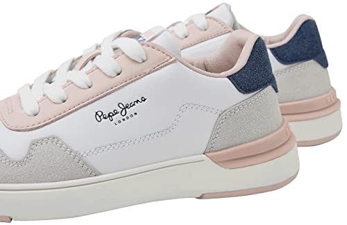 Pepe Jeans Baxter Basic G Sneaker, White, 33 EU von Pepe Jeans