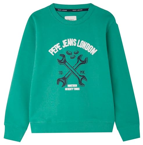 Pepe Jeans Bedford Sweatshirt für Jungen, Grün (Jungle Green), 14 Jahre von Pepe Jeans