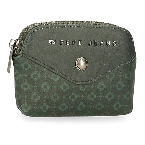 Pepe Jeans Bethany Geldbörse Grün 12x8x2 cms Kunstleder, grün, Talla única, geldbörse von Pepe Jeans