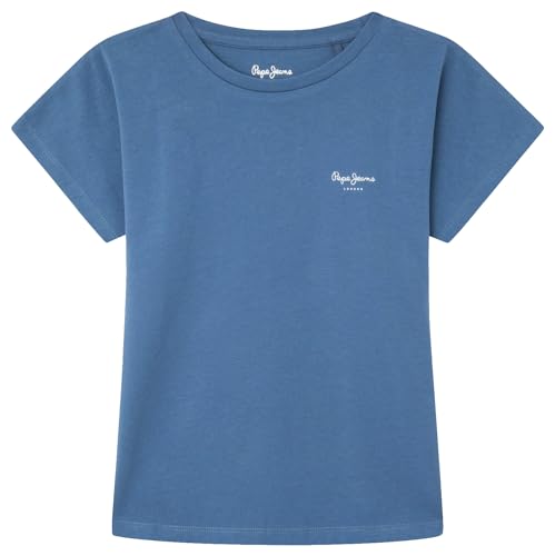 Pepe Jeans Bloomy T-Shirt für Mädchen, Blau (Seeblau), 10 Jahre von Pepe Jeans