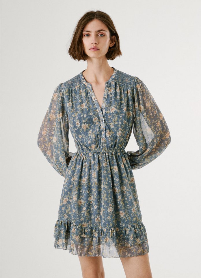 Pepe Jeans Blusenkleid LONDYN DRESS tailliert, mit elastischem Bündchen von Pepe Jeans