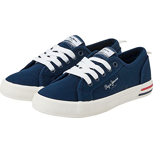 Pepe Jeans Brady Basic B Sneaker, Blue (Navy), 32 EU von Pepe Jeans