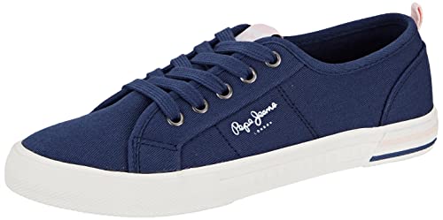 Pepe Jeans Brady Basic G Sneaker, Navy, 37 EU von Pepe Jeans