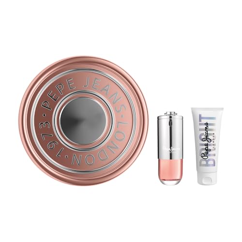 Pepe Jeans Bright For Her Parfüm Frauen Geschenkset Damen 2 Teiliges Eau de Parfüm Damen 80ml und Body Lotion 100ml Duftset Parfüm mit Zypern und Floralen Duftnoten von Pepe Jeans