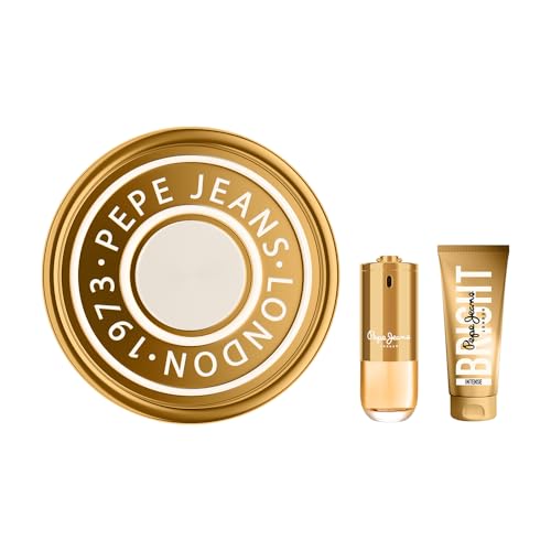 Pepe Jeans Bright Intense For Her Parfüm Frauen Geschenkset Damen 2 Teiliges Eau de Parfüm Damen 80ml und Body Lotion 100ml Duftset Blumig und Orientalisch von Pepe Jeans