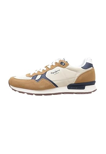 Pepe Jeans - Brit Man Heritage PMS30924 859 Tobacco Sneaker für Herren, braun, 44 EU von Pepe Jeans