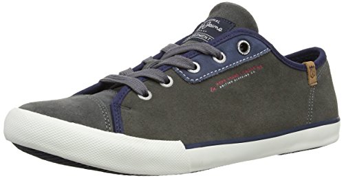 Pepe Jeans Britt Blucher Herren Sneaker, Grau (Dark Grey), 45 EU von Pepe Jeans