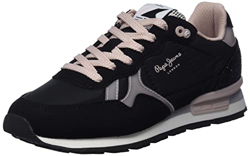 Pepe Jeans Britt G Star Sneaker, 999BLACK, 33 EU von Pepe Jeans