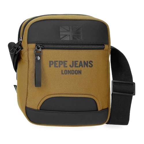 Pepe Jeans Bromley Umhängetasche, Gürteltasche, Reisezubehör, Polyester, verschiedene Größen, Schwarz, Grün, Rot, Grau, Polyester von Joumma Bags, ocker, Talla única, Doppelte Schultertasche von Pepe Jeans