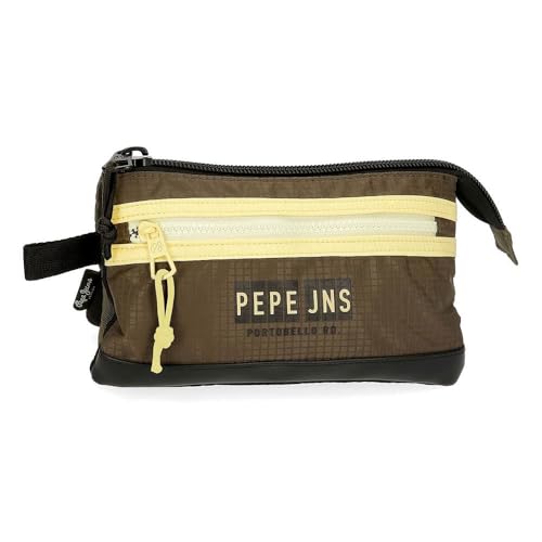 Pepe Jeans Caden Dreifaches Federmäppchen Grün 22x12x5 cms Polyester Pepe Jeans Caden Dreifaches Federmäppchen Grün 22x12x5 cms Polyester von Pepe Jeans