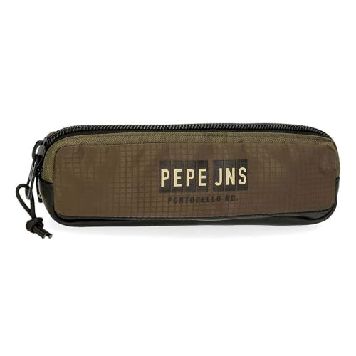 Pepe Jeans Caden Federmäppchen Grün 22x7x3 cms Polyester von Pepe Jeans