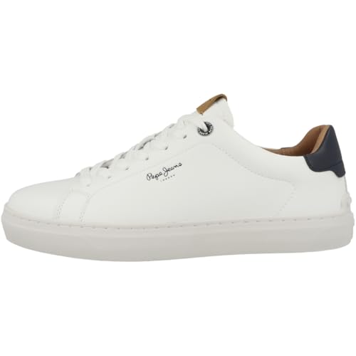 Pepe Jeans Camden Club M - Factory Weiß Leder/Synthetik Schuhgröße 45, Weite Normal von Pepe Jeans