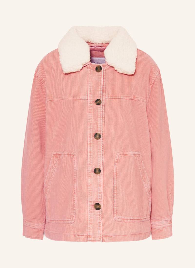 Pepe Jeans Cordjacke Tala Mit Abnehmbarem Kunstfell rosa von Pepe Jeans