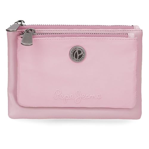 Pepe Jeans Corin Kulturbeutel, Rosa, 17 x 9 x 2 cm, Polyester und PU von Joumma Bags, Rosa, Talla única, Geldbörse Kulturbeutel von Pepe Jeans