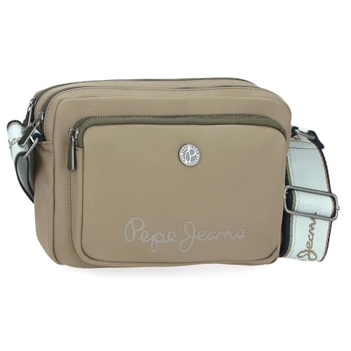 Pepe Jeans Corin Umhängetasche Grün 25 x 18 x 7 cm Polyester und PU by Joumma Bags, grün, Talla única, Umhängetasche von Pepe Jeans
