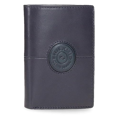 Pepe Jeans Cracker Vertikale Geldbörse mit Geldbörse, Blau, 8,5 x 11,5 x 1 cm, Leder, blau, Talla única, Vertikale Geldbörse mit Geldbörse von Pepe Jeans