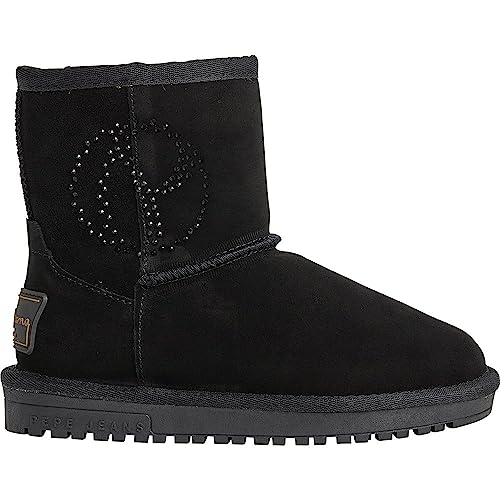 Pepe Jeans DISS GLOSS G Fashion Boot, Black (Black), 35 EU von Pepe Jeans