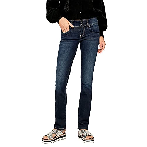 Pepe Jeans Damen Gen Straight Jeans, 000denim (H06), 30W / 34L von Pepe Jeans