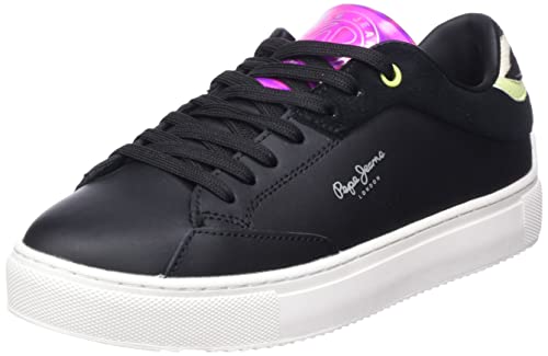 Pepe Jeans Damen Adams ARI Sneaker, Black, 40 EU von Pepe Jeans