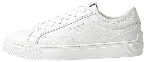 Pepe Jeans Damen Adams SNAKY Sneaker, White (White), 40 EU von Pepe Jeans