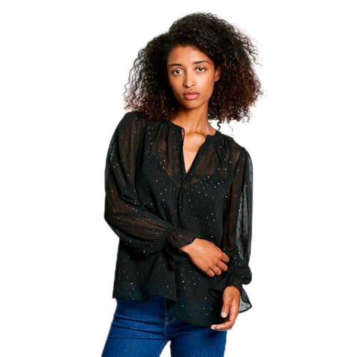 Pepe Jeans Damen Addison Hemd, Schwarz (Black), Large von Pepe Jeans