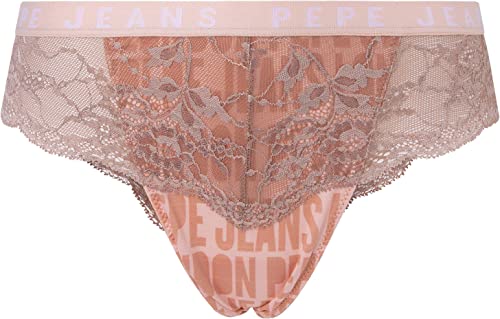 Pepe Jeans Damen Allover Logo Brazilia Bikini Style Underwear, Orange (Maple Sugar), L von Pepe Jeans