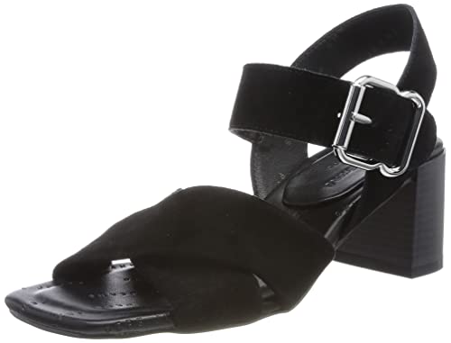 Pepe Jeans Damen Altea Basic Mid Heels Sandals, Black, 35 EU von Pepe Jeans