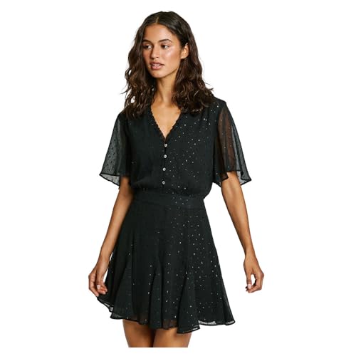 Pepe Jeans Damen Anubis Kleid, Schwarz (Black), X-Large von Pepe Jeans