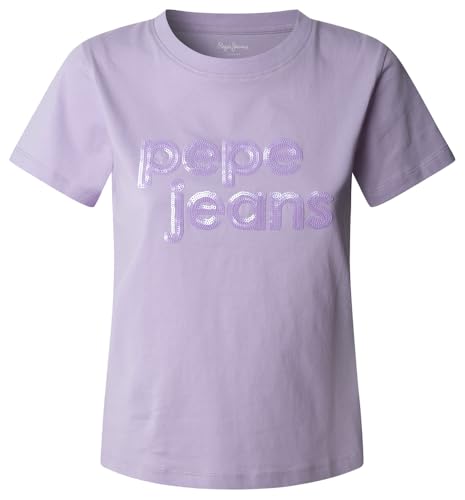 Pepe Jeans Damen Aria T-Shirt, Violett (lila), S von Pepe Jeans