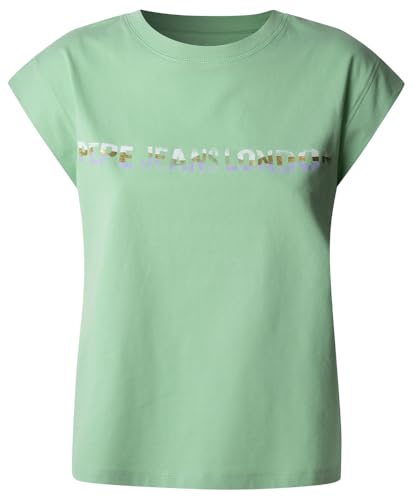 Pepe Jeans Damen Aurore T-Shirt, Grün (frisches Grün), S von Pepe Jeans