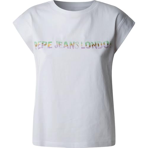 Pepe Jeans Damen Aurore T-Shirt, Weiß (Weiß), XS von Pepe Jeans