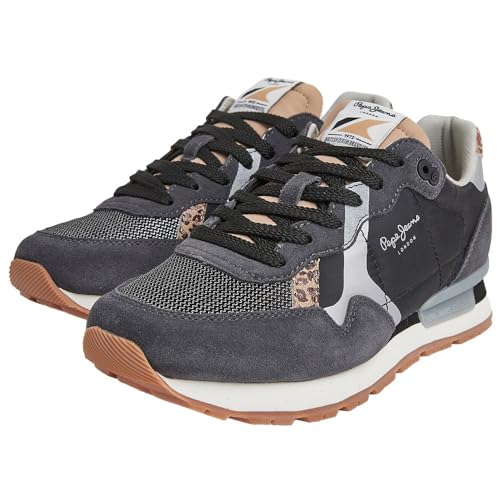 Pepe Jeans Damen BRIT Print Night W Sneaker, Black (Black), 38 EU von Pepe Jeans