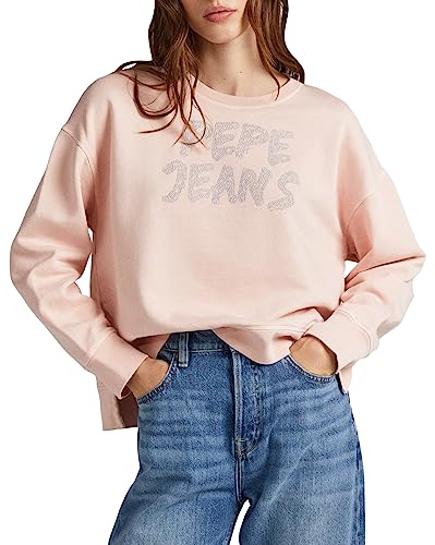 Pepe Jeans Damen Bailey Sweatshirt, Rosa (Aschrose), L EU von Pepe Jeans