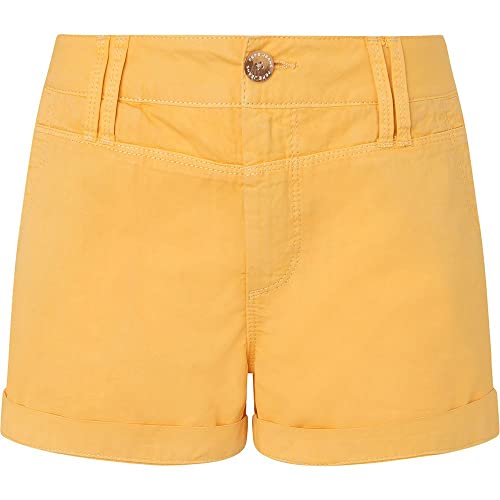 Pepe Jeans Damen Balboa Shorts, Yellow (Shine), 27W von Pepe Jeans