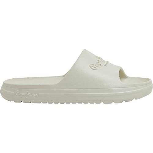 Pepe Jeans Damen Beach Slide W Flip-Flop, White (Factory White), 42 EU von Pepe Jeans