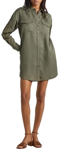 Pepe Jeans Damen Beate Dress, Green (Olivine Green), XS von Pepe Jeans