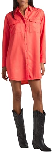 Pepe Jeans Damen Beate Dress, Red (Crispy Red), L von Pepe Jeans