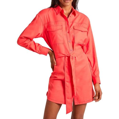 Pepe Jeans Damen Beate Dress, Red (Crispy Red), XS von Pepe Jeans