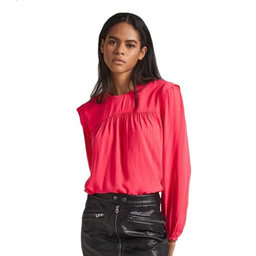 Pepe Jeans Damen Berenice Shirt, Red (Crispy Red), M von Pepe Jeans