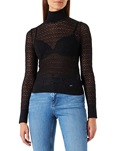 Pepe Jeans Damen Bergein Long Sleeves Knits, Black (Black), S von Pepe Jeans