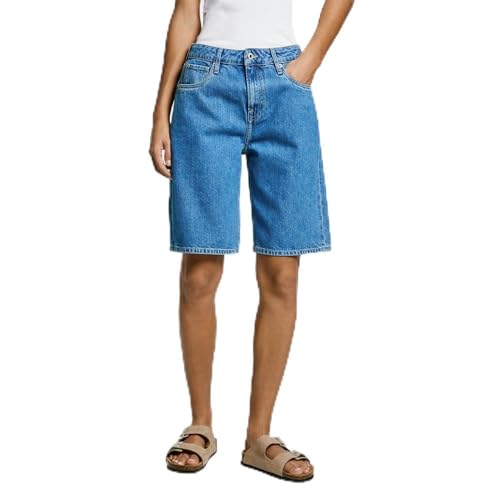 Pepe Jeans Damen Bermuda Hw Shorts, Blau (Denim-Nd3), 26W von Pepe Jeans