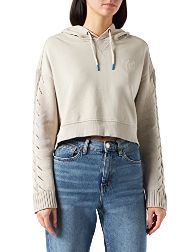 Pepe Jeans Damen Bibrid Sweatshirt, Grey (Pearl Grey), S von Pepe Jeans