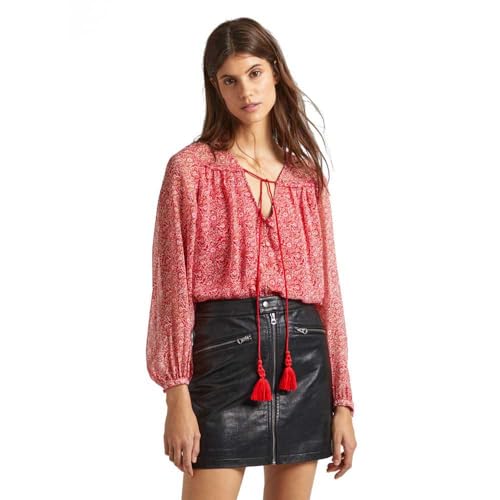 Pepe Jeans Damen Blair Shirt, Red (Crispy Red), L von Pepe Jeans