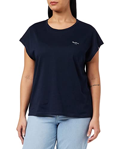 Pepe Jeans Damen Bloom T-Shirt, Blue (Dulwich), S von Pepe Jeans