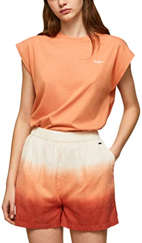 Pepe Jeans Damen Bloom T-Shirt, Orange (Peach), M von Pepe Jeans